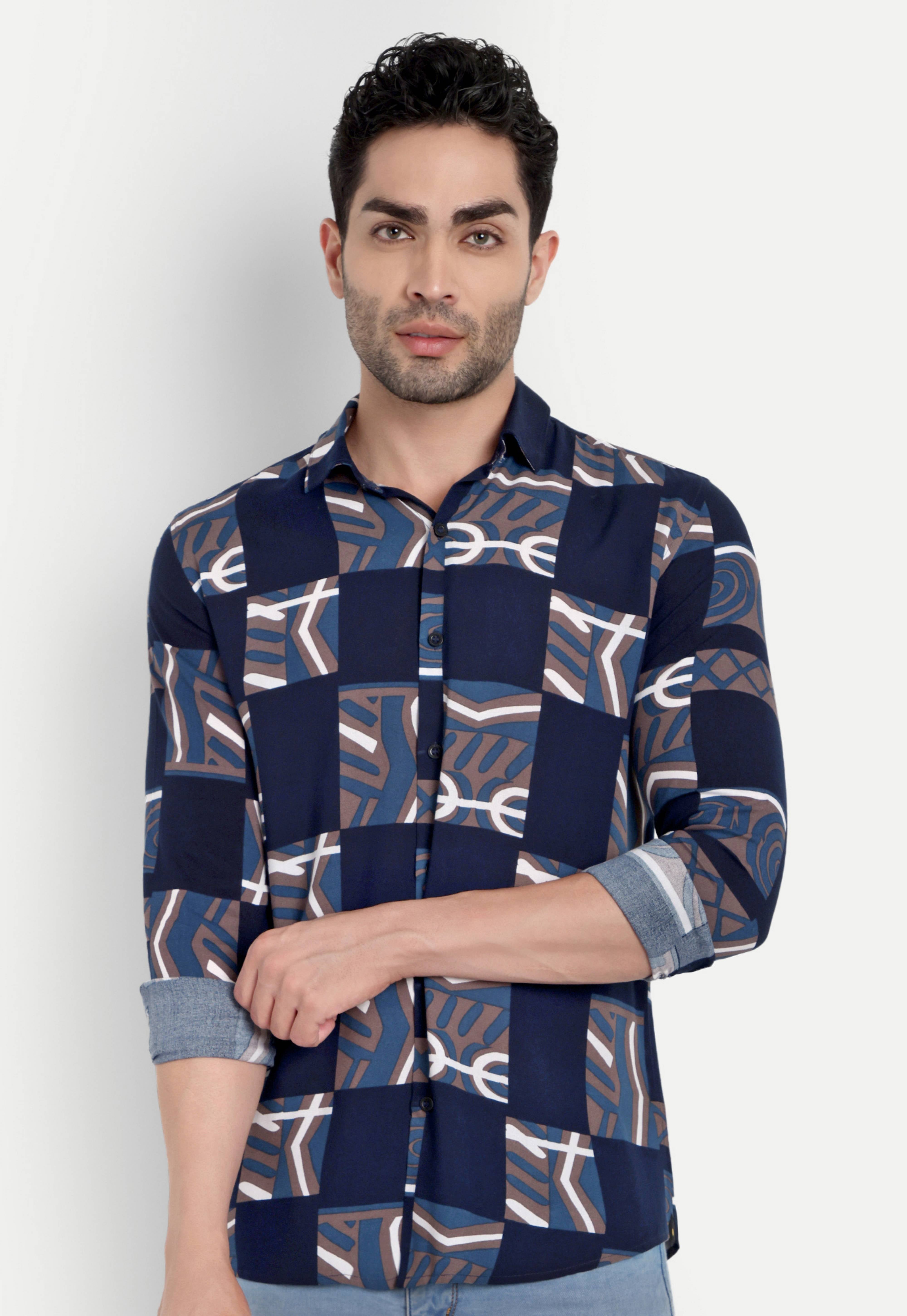Midnight Maze Full Sleeve Shirt